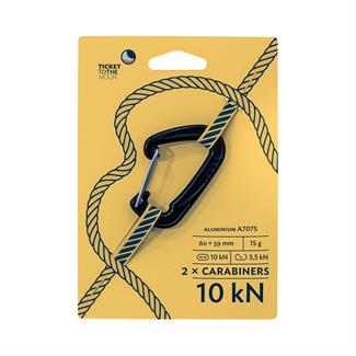 Ticket to the Moon Carabiner 10kN-Pair